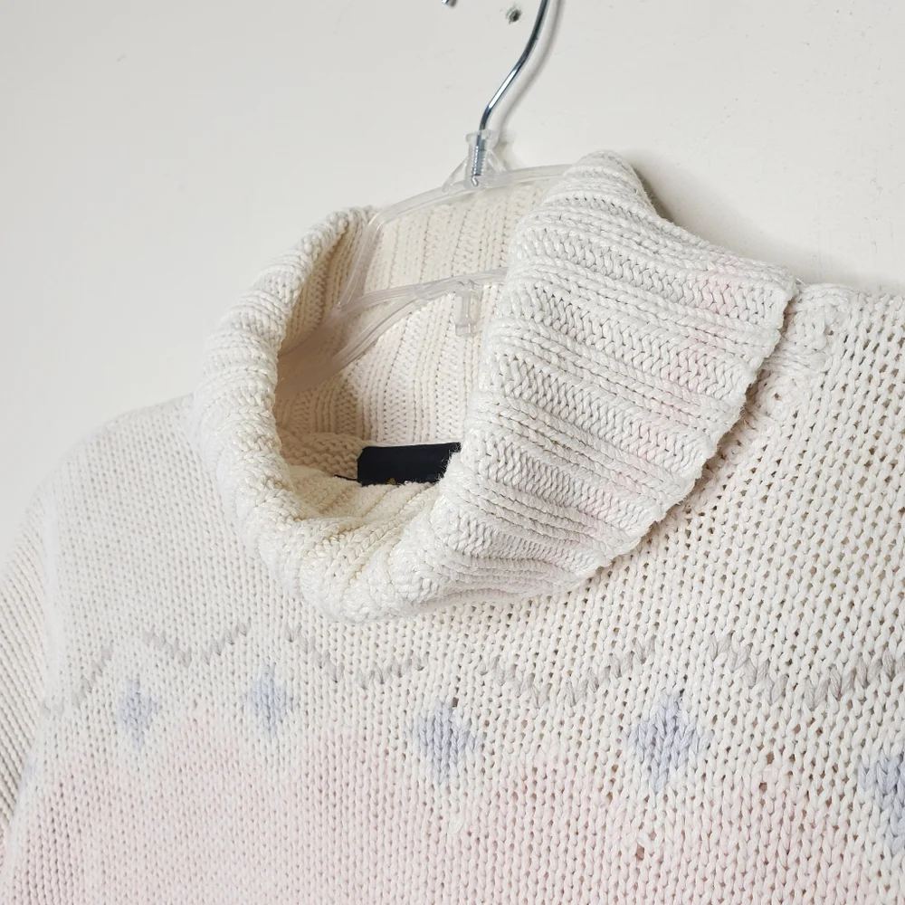 Vintage Liz Claiborne Cottagecore Turtleneck Sweater Size Small